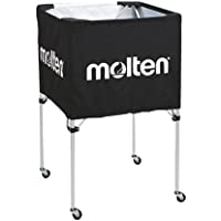 MOLTEN BK0012-K Carrito para Pelotas- Unisex Adulto- Negro- 640 x 640 x 500 mm